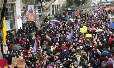 Kadınlar, İstanbul Sözleşmesi İçin Sokağa Çıktı: 'Kararı Geri Çek'