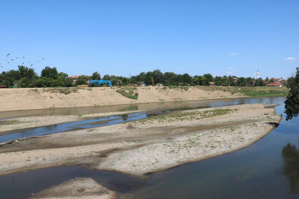 Tunca nehri Edirne kuraklık