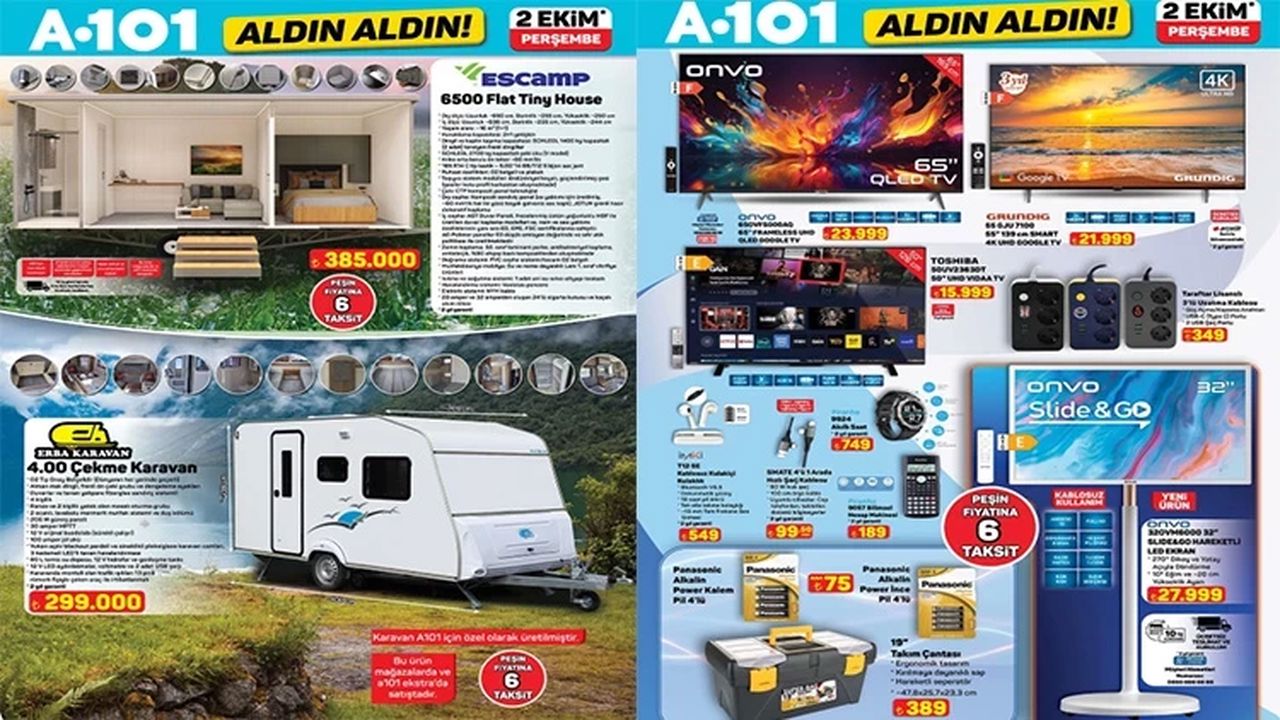 A101 2-8 Ekim 2025 İndirim Kataloğu Yayınlandı: Elektrikli Moped ve beyaz eşya fırsatları